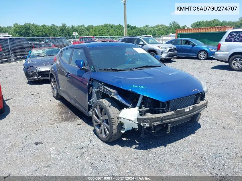 KMHTC6AD7GU274707 2016 Hyundai Veloster