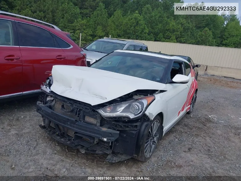 KMHTC6AE4GU292333 2016 Hyundai Veloster Turbo