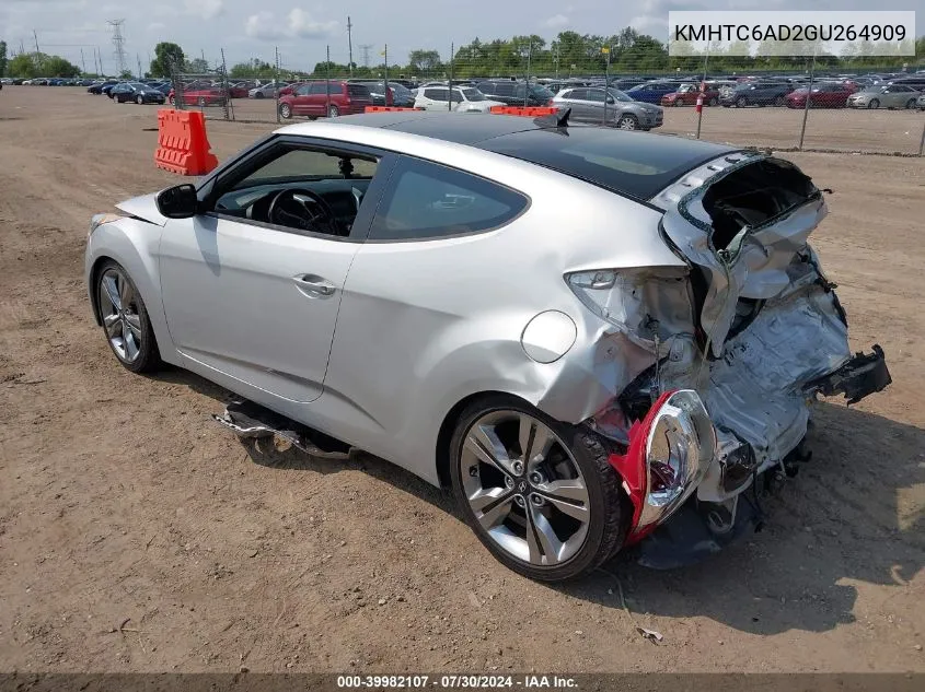 KMHTC6AD2GU264909 2016 Hyundai Veloster