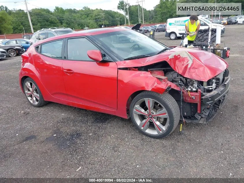 KMHTC6AD3GU264465 2016 Hyundai Veloster