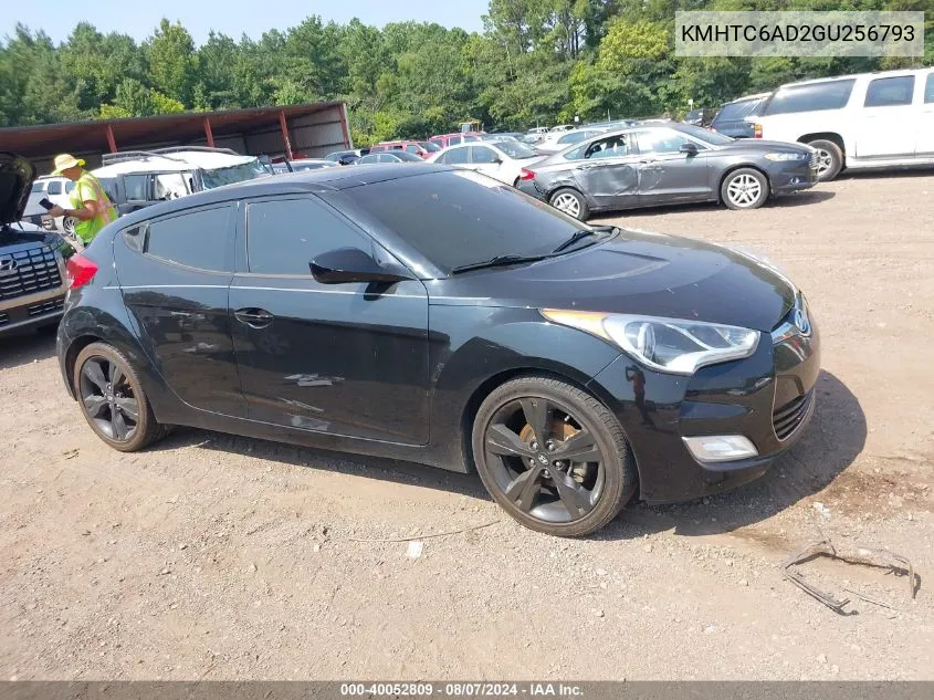 2016 Hyundai Veloster VIN: KMHTC6AD2GU256793 Lot: 40052809