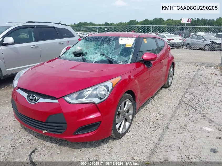 KMHTC6AD8GU290205 2016 Hyundai Veloster