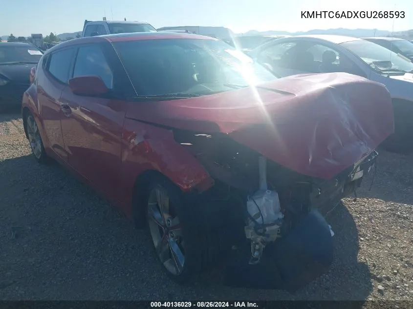 KMHTC6ADXGU268593 2016 Hyundai Veloster