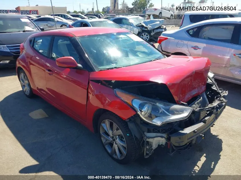 KMHTC6AD7GU268504 2016 Hyundai Veloster