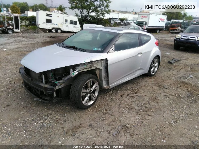 KMHTC6AD0GU292238 2016 Hyundai Veloster