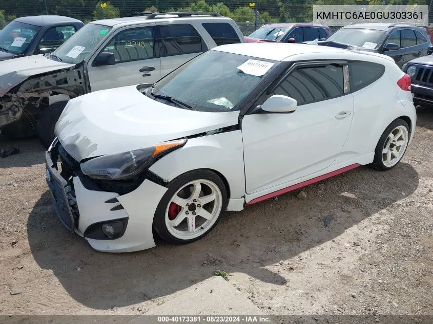 KMHTC6AE0GU303361 2016 Hyundai Veloster Turbo R-Spec