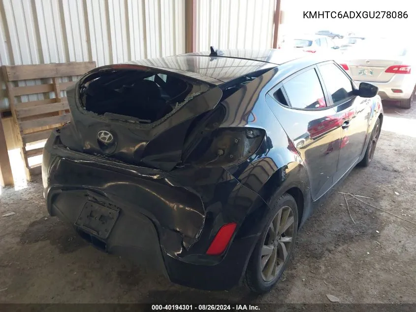 KMHTC6ADXGU278086 2016 Hyundai Veloster