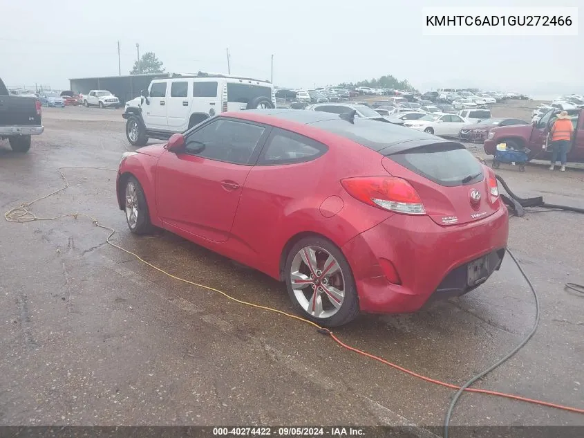 KMHTC6AD1GU272466 2016 Hyundai Veloster