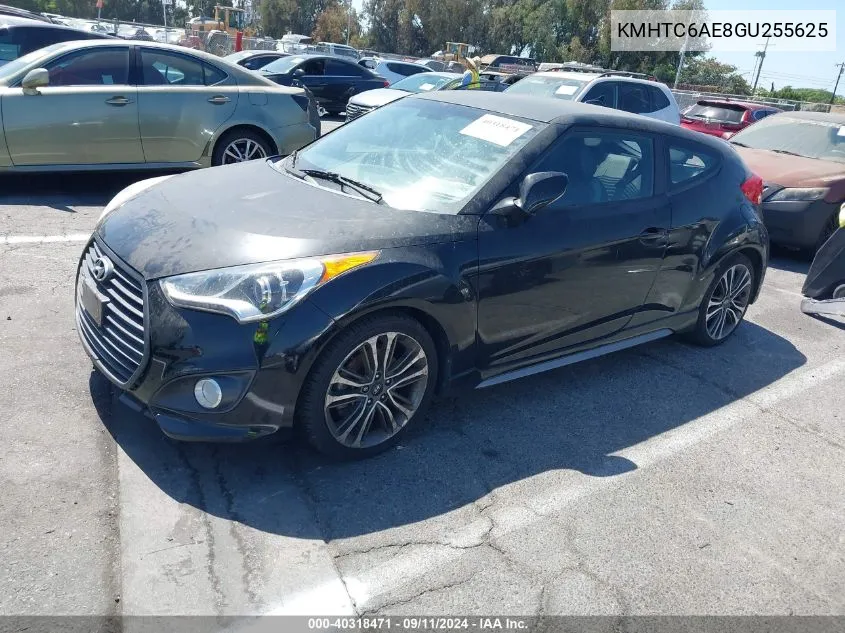 2016 Hyundai Veloster Turbo VIN: KMHTC6AE8GU255625 Lot: 40318471