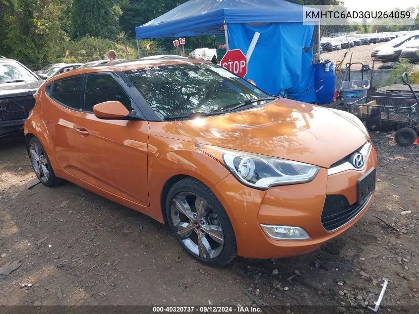 KMHTC6AD3GU264059 2016 Hyundai Veloster