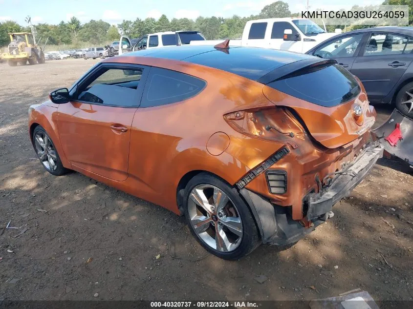 KMHTC6AD3GU264059 2016 Hyundai Veloster