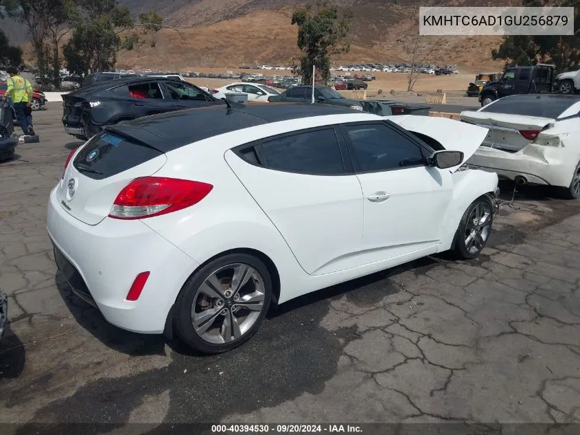 2016 Hyundai Veloster VIN: KMHTC6AD1GU256879 Lot: 40394530