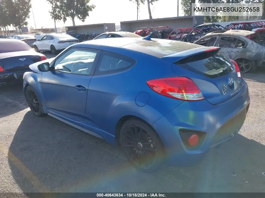 KMHTC6AE8GU252658 2016 Hyundai Veloster Turbo Rally Edition