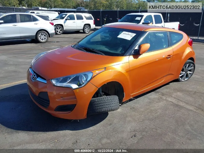 KMHTC6AD3GU252302 2016 Hyundai Veloster