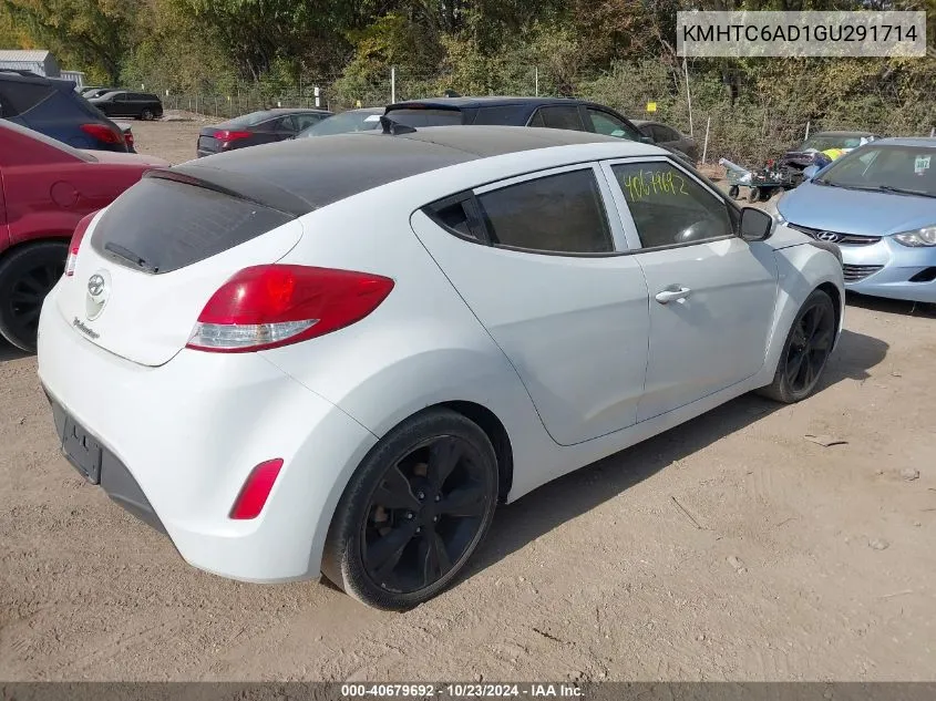 KMHTC6AD1GU291714 2016 Hyundai Veloster