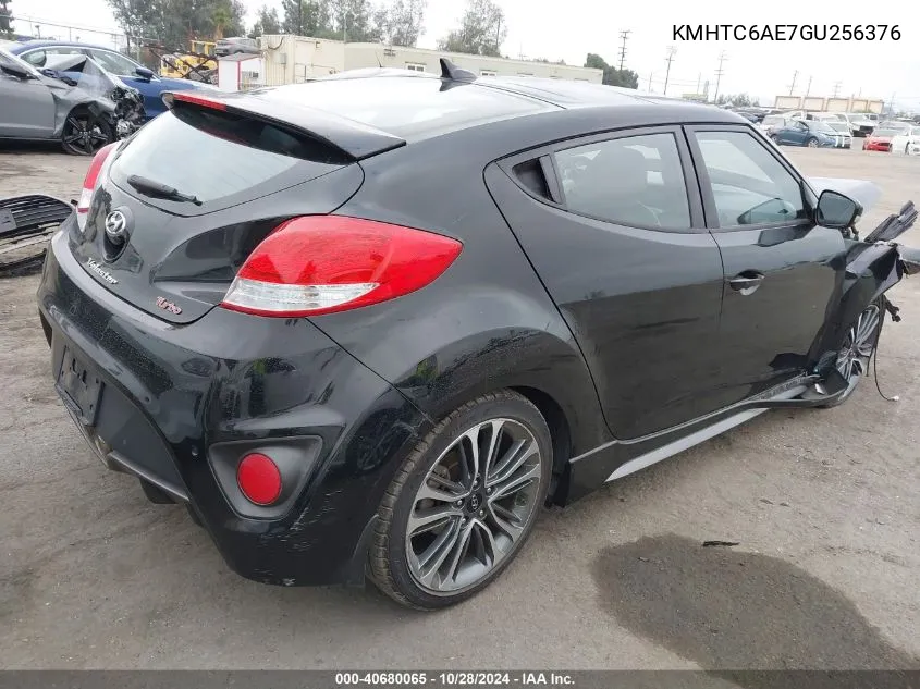 2016 Hyundai Veloster Turbo VIN: KMHTC6AE7GU256376 Lot: 40680065