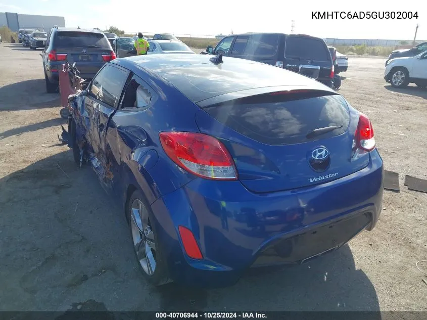 KMHTC6AD5GU302004 2016 Hyundai Veloster