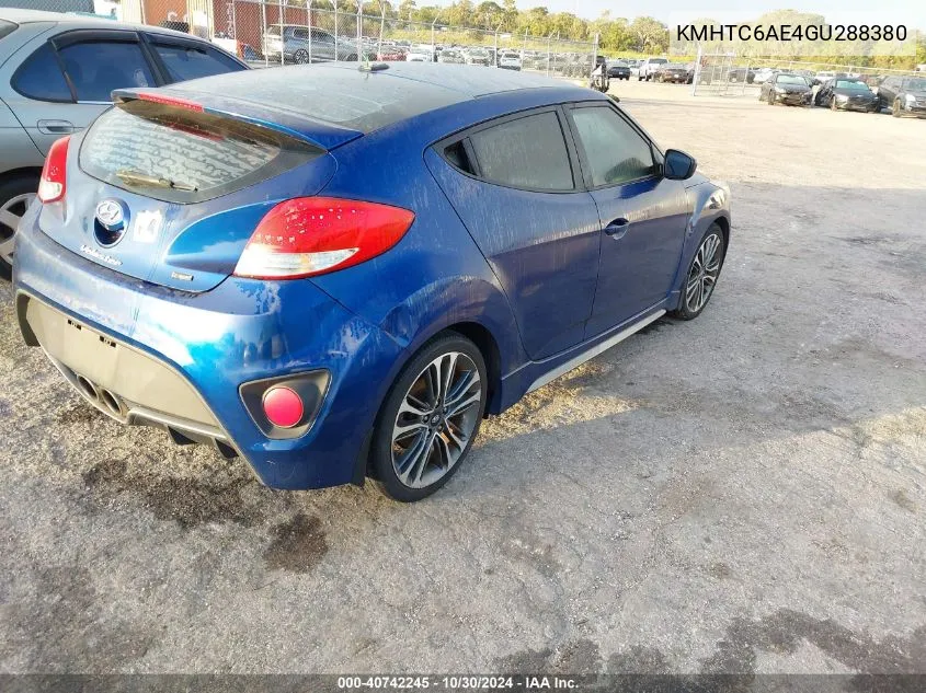 KMHTC6AE4GU288380 2016 Hyundai Veloster Turbo R-Spec