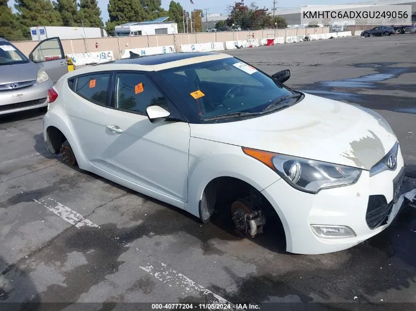 2016 Hyundai Veloster VIN: KMHTC6ADXGU249056 Lot: 40777204