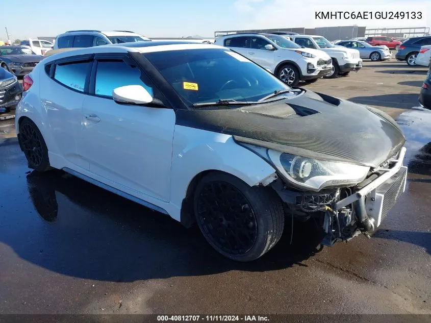 2016 Hyundai Veloster Turbo VIN: KMHTC6AE1GU249133 Lot: 40812707