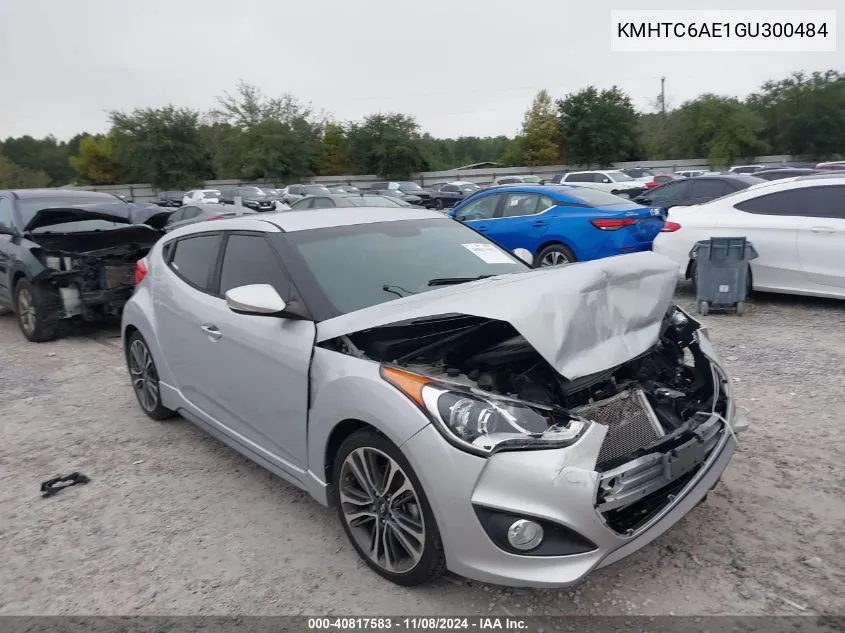 2016 Hyundai Veloster Turbo VIN: KMHTC6AE1GU300484 Lot: 40817583