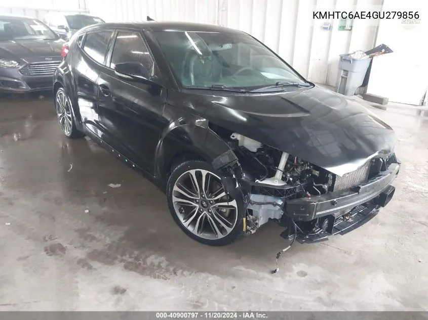 2016 Hyundai Veloster Turbo VIN: KMHTC6AE4GU279856 Lot: 40900797