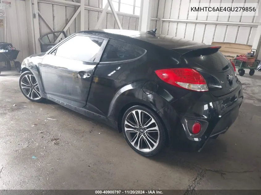 2016 Hyundai Veloster Turbo VIN: KMHTC6AE4GU279856 Lot: 40900797