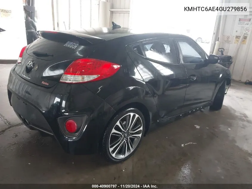 2016 Hyundai Veloster Turbo VIN: KMHTC6AE4GU279856 Lot: 40900797