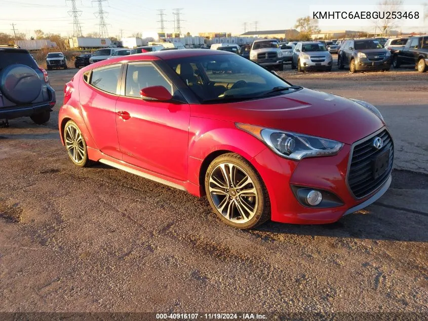 2016 Hyundai Veloster Turbo VIN: KMHTC6AE8GU253468 Lot: 40916107