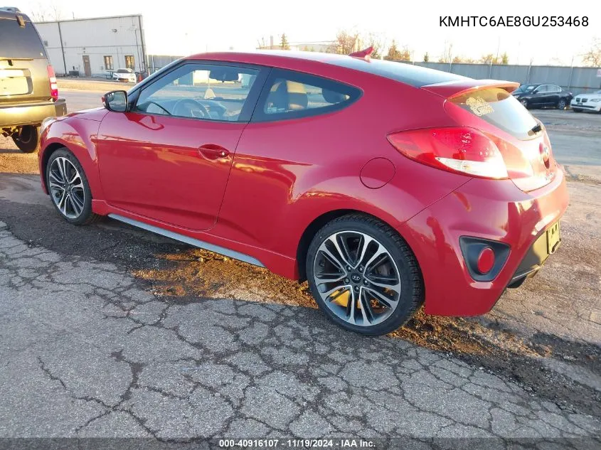 2016 Hyundai Veloster Turbo VIN: KMHTC6AE8GU253468 Lot: 40916107