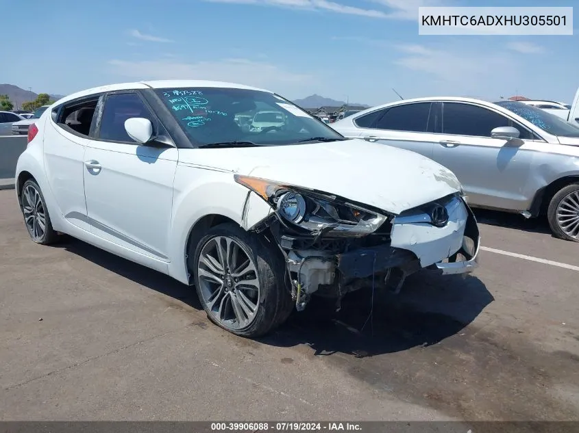 KMHTC6ADXHU305501 2017 Hyundai Veloster