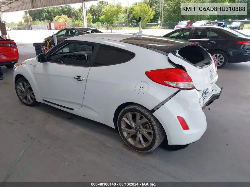 KMHTC6AD8HU310888 2017 Hyundai Veloster