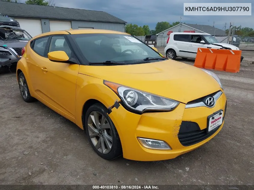 2017 Hyundai Veloster VIN: KMHTC6AD9HU307790 Lot: 40103810