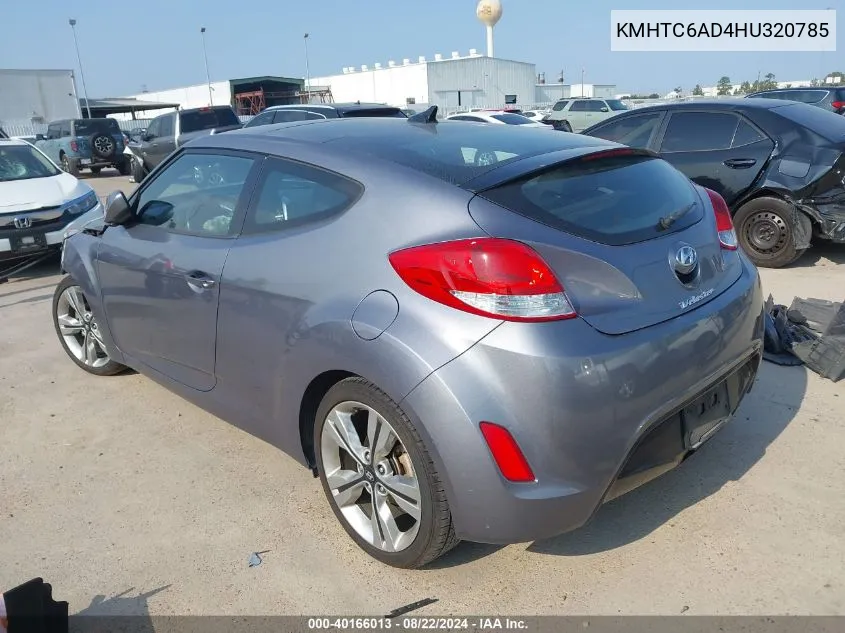 KMHTC6AD4HU320785 2017 Hyundai Veloster Value Edition