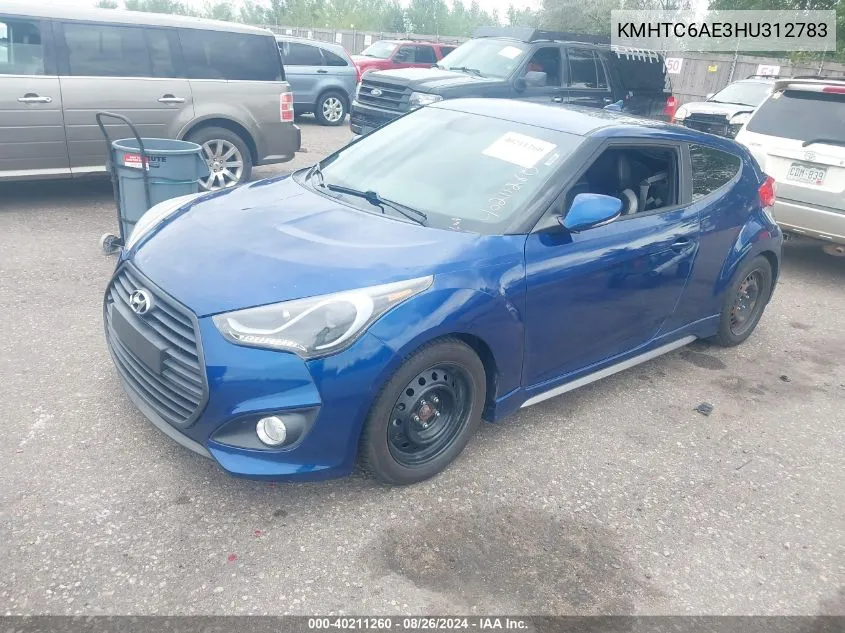 KMHTC6AE3HU312783 2017 Hyundai Veloster Turbo