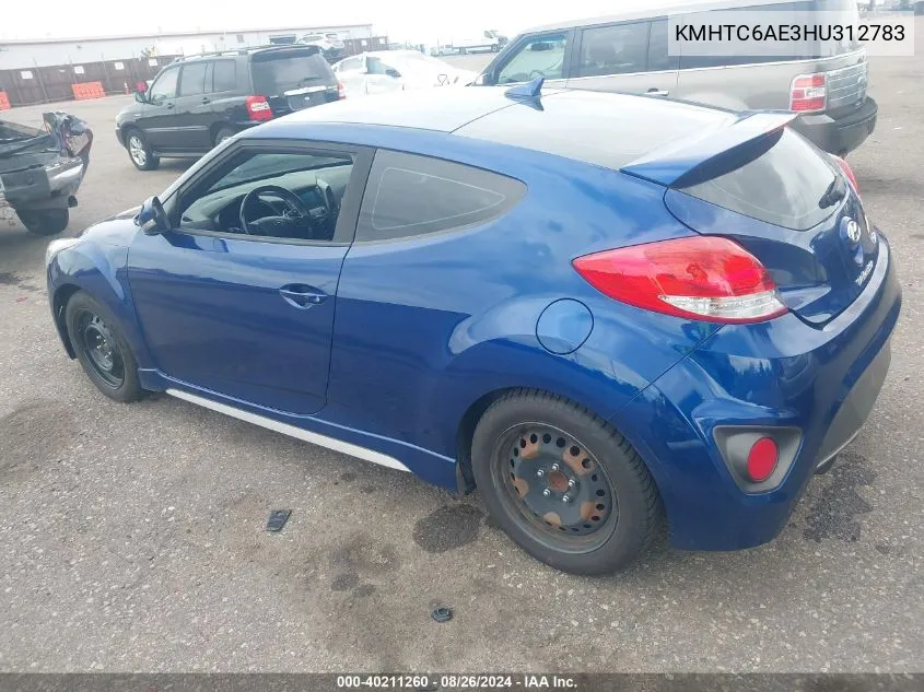 KMHTC6AE3HU312783 2017 Hyundai Veloster Turbo