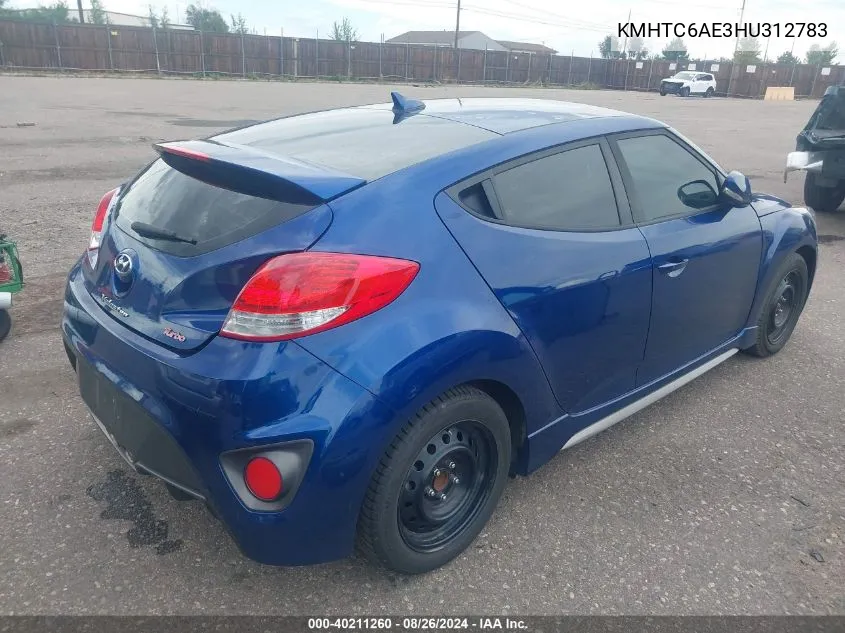 KMHTC6AE3HU312783 2017 Hyundai Veloster Turbo