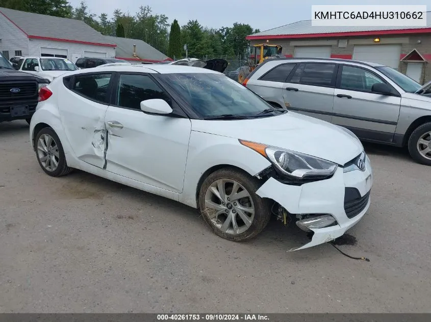 KMHTC6AD4HU310662 2017 Hyundai Veloster