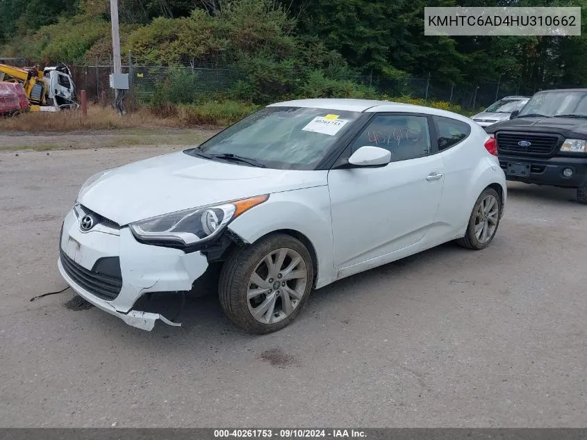 KMHTC6AD4HU310662 2017 Hyundai Veloster