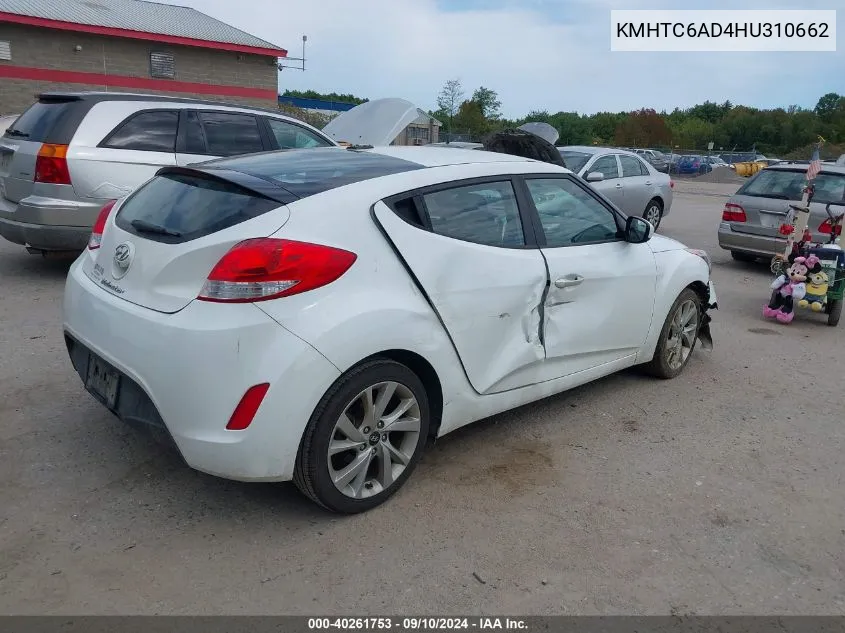 KMHTC6AD4HU310662 2017 Hyundai Veloster