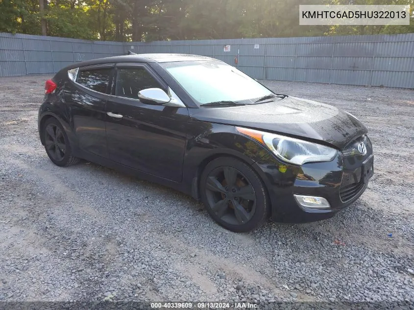 KMHTC6AD5HU322013 2017 Hyundai Veloster