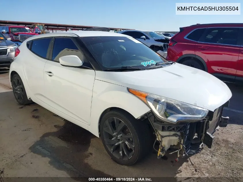 KMHTC6AD5HU305504 2017 Hyundai Veloster