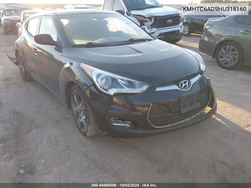 2017 Hyundai Veloster Value Edition VIN: KMHTC6AD9HU318160 Lot: 40485598