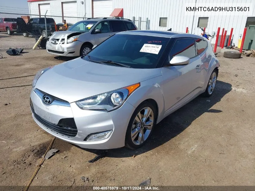 KMHTC6AD9HU315601 2017 Hyundai Veloster Value Edition