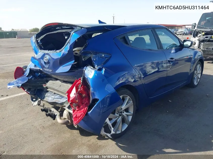 KMHTC6AD5HU311464 2017 Hyundai Veloster