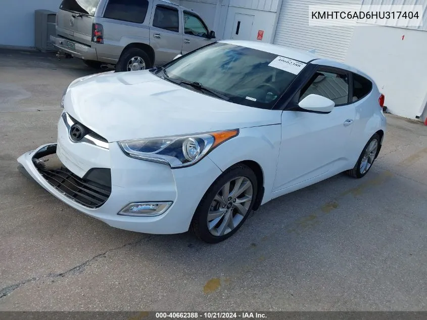 KMHTC6AD6HU317404 2017 Hyundai Veloster