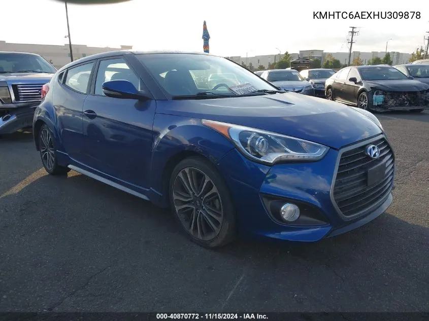 KMHTC6AEXHU309878 2017 Hyundai Veloster Turbo