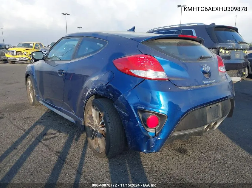 KMHTC6AEXHU309878 2017 Hyundai Veloster Turbo