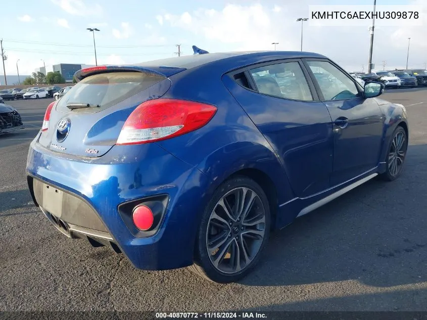 KMHTC6AEXHU309878 2017 Hyundai Veloster Turbo