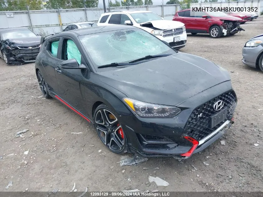 KMHT36AH8KU001352 2019 Hyundai Veloster N